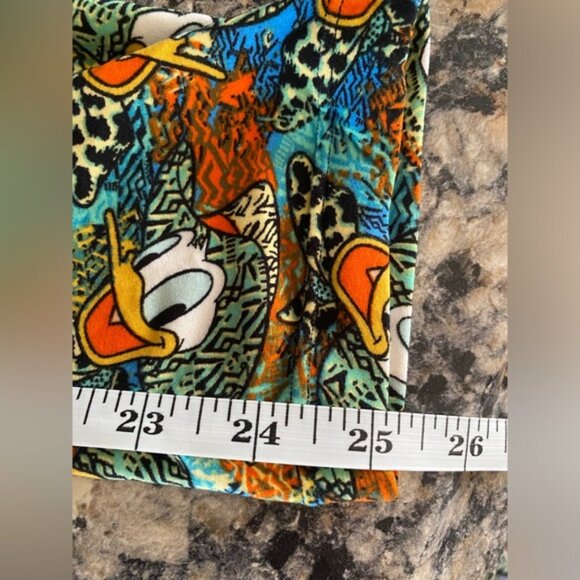 Lularoe Women’s One Size Leggings - Donald Duck Safari - NWOT - Disney - Picture 6 of 6